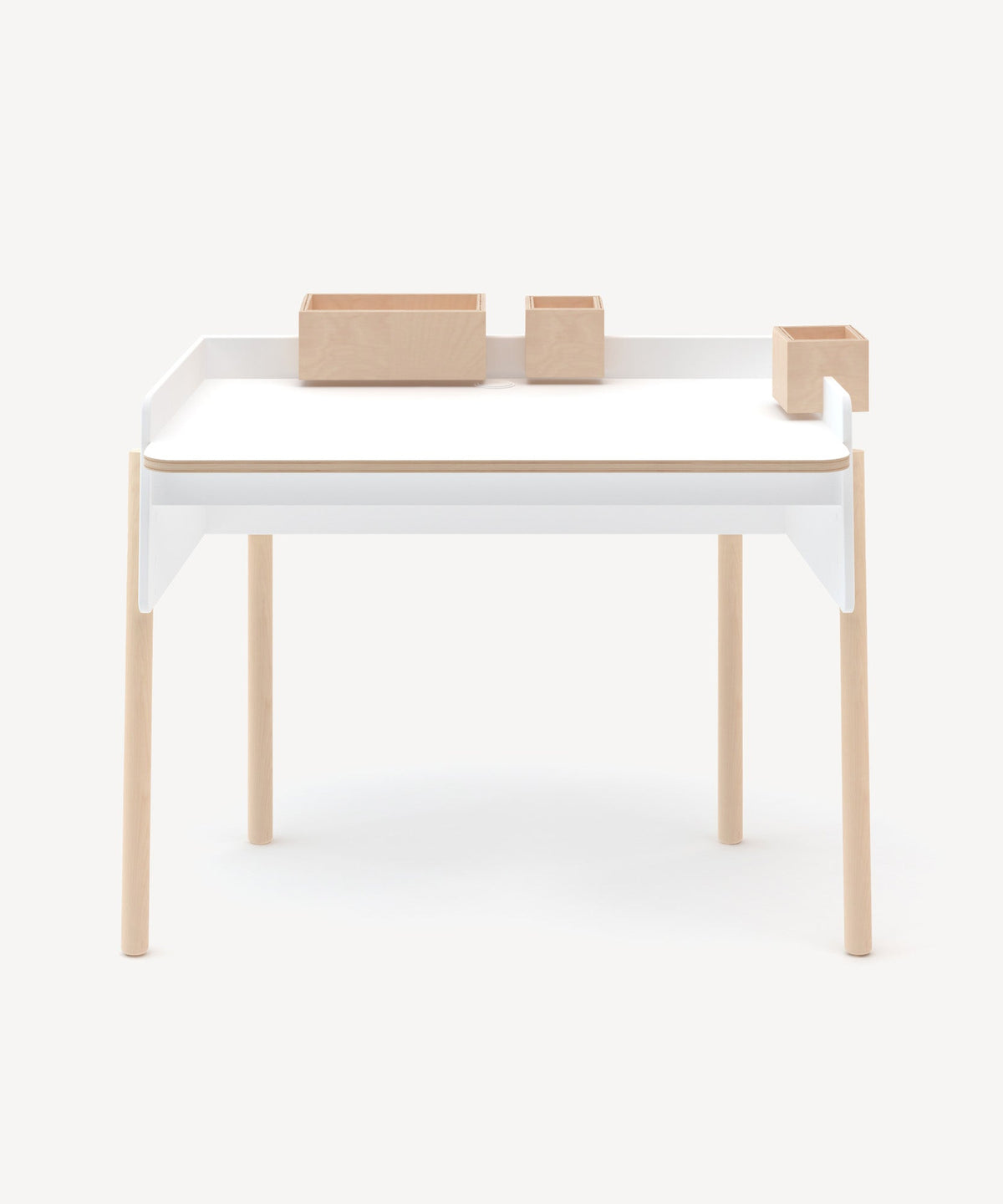 Oeuf NYC Brooklyn desk, white / birch