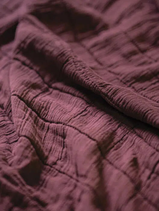 Oona Plaid Borgogna