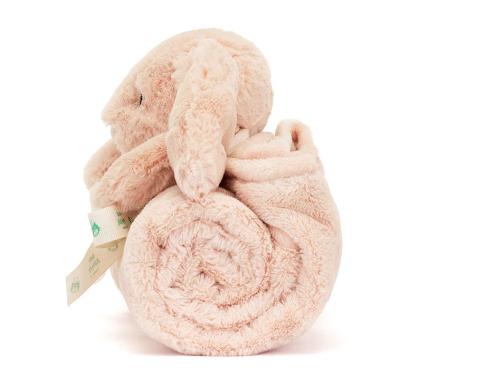 Jellycat Bashful Lapin Blush Couverture douillette
