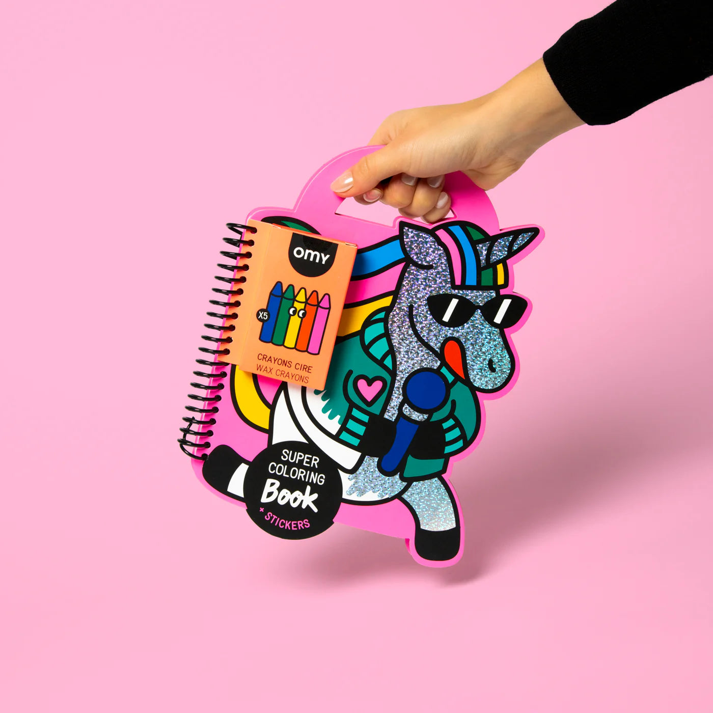 OMY Super Mal-&amp; Stickerbuch Dino