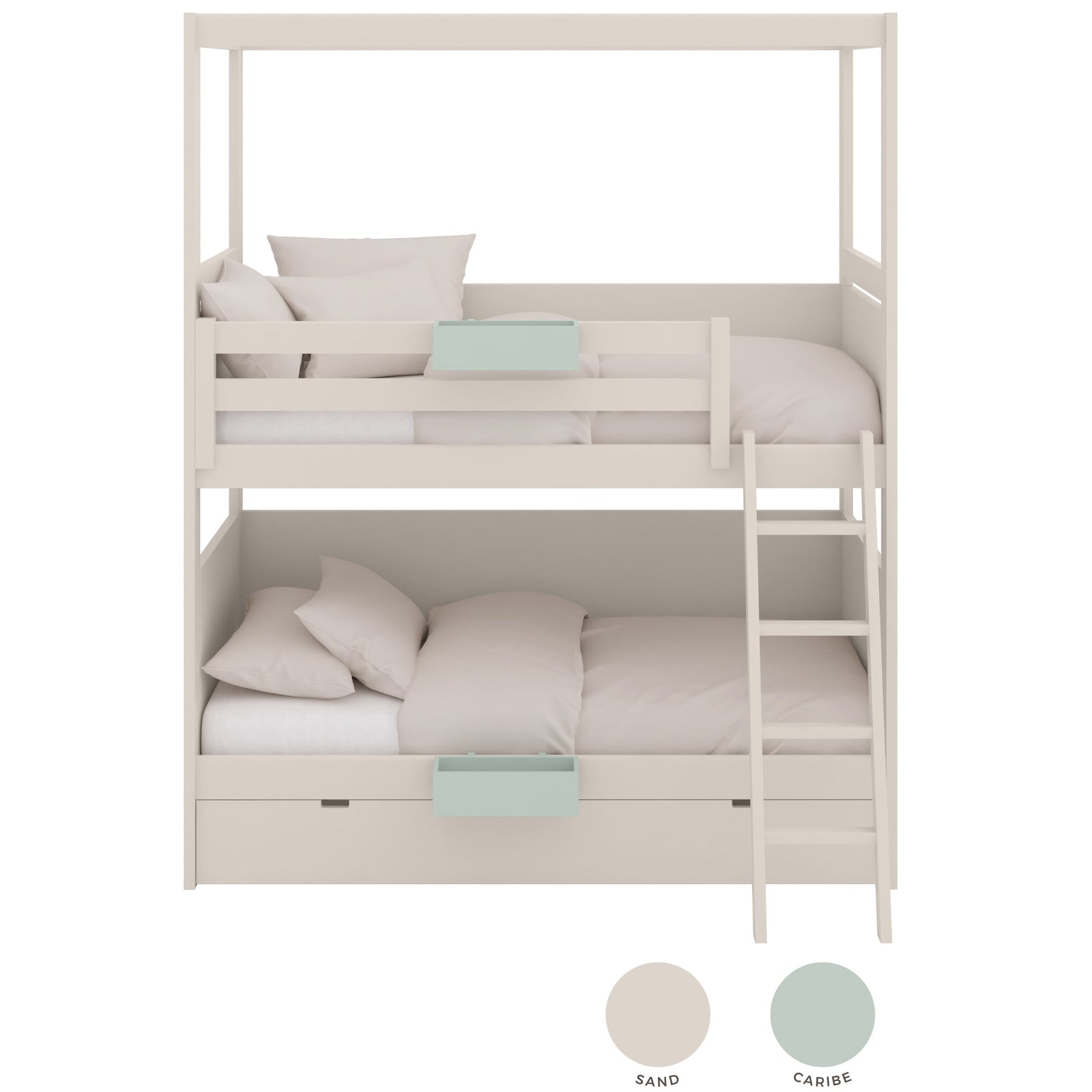 Muba Design Etagenbett mit Himmel und Ausziehbett
