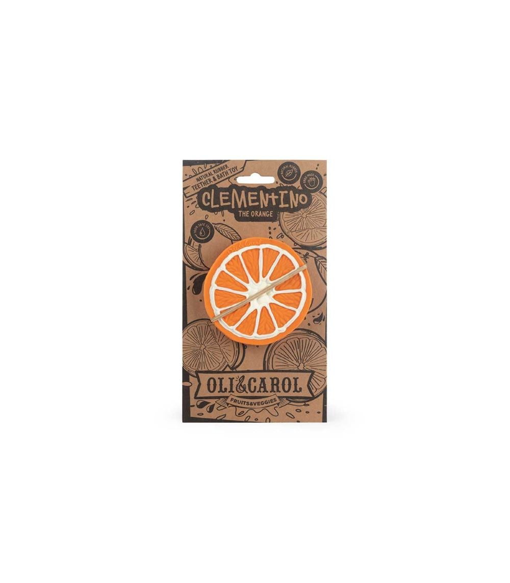 Oli & Carol Clementino the Orange teething ring & bath toy