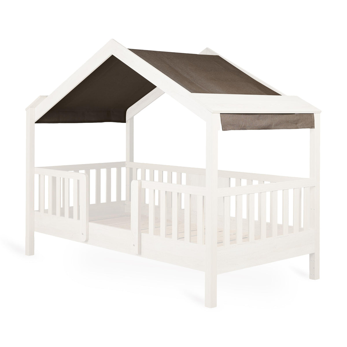 Quax My House Bett 90 x 200 cm Stoffdach Chocolat