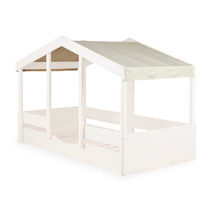 Quax Lit Montessori 90 x 200 cm Tissu toit beurre