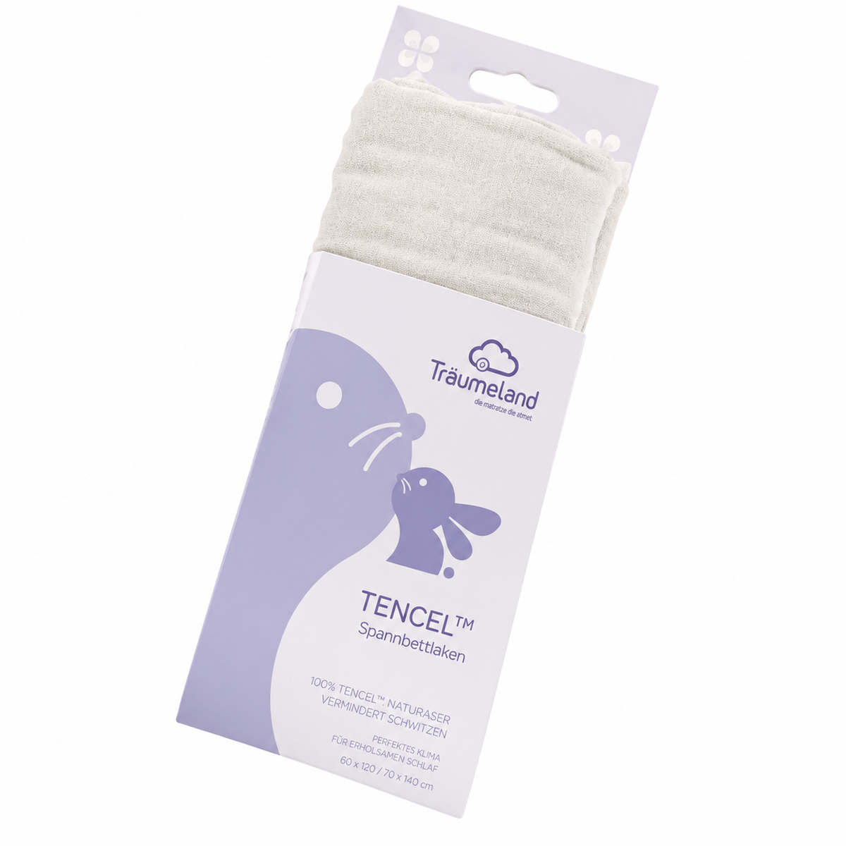 Träumeland fitted sheet Tencel coconut milk