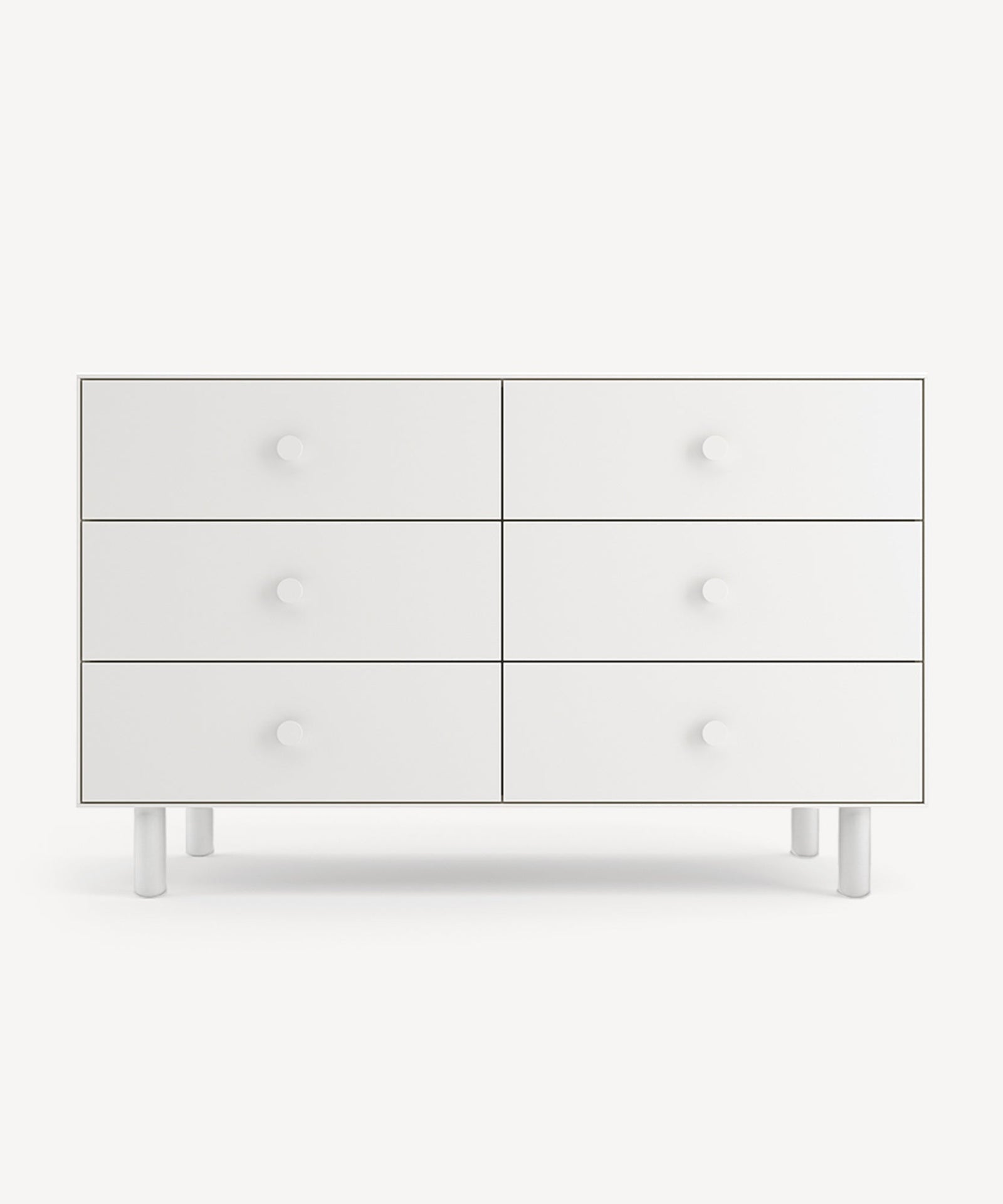 Cassettiera Oeuf NYC Classic con 6 cassetti, bianco
