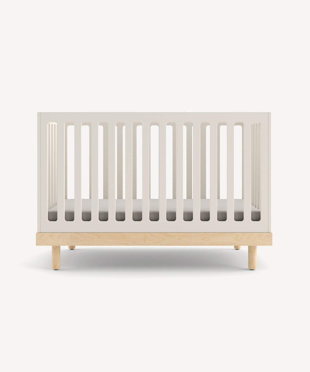 Oeuf NYC Classic baby crib, white / birch