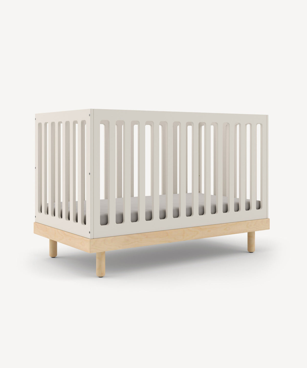 Oeuf NYC Classic baby crib, white / birch