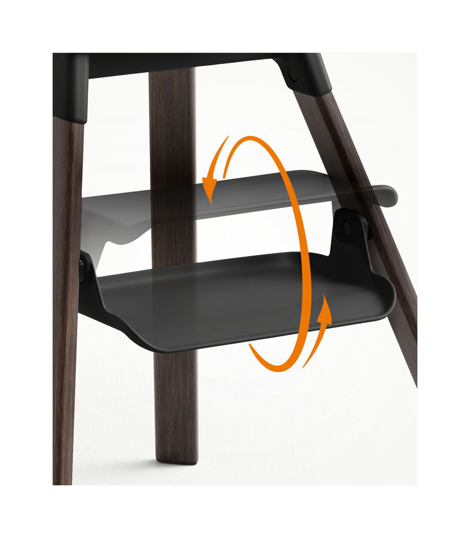 Chaise haute Stokke® Clikk™, Black / Warm Brown