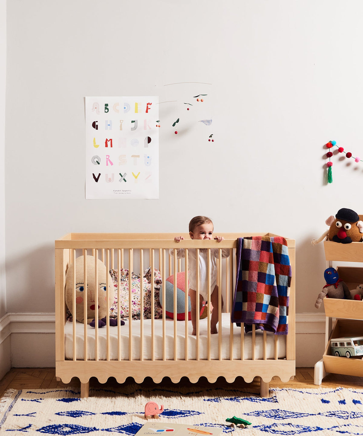 Oeuf NYC Intarsia Patchwork Decke
