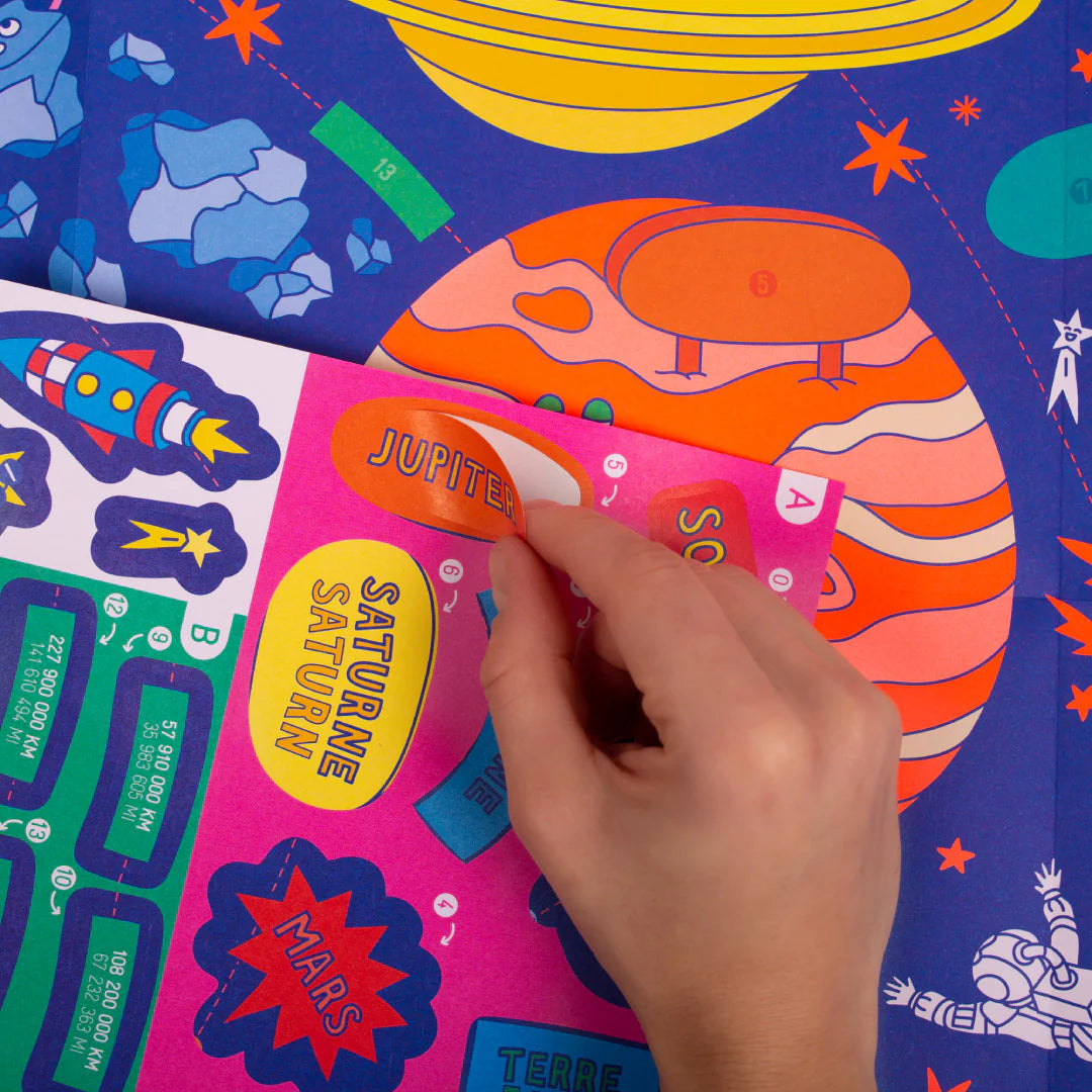 OMY poster solar system with 60 stickers