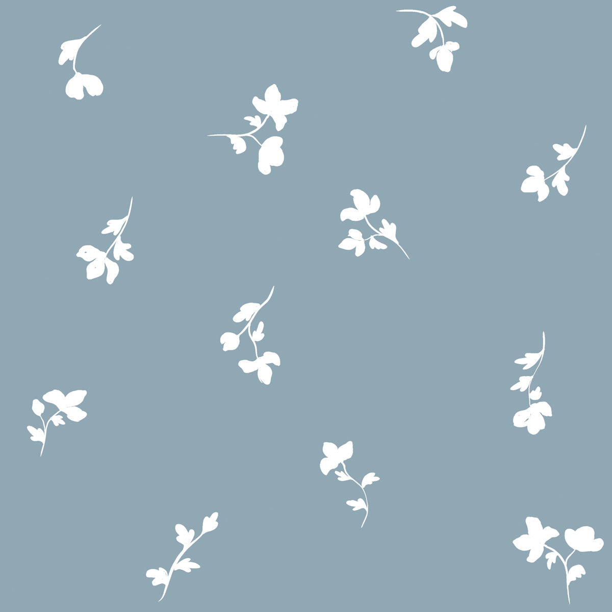 Carta da parati Dekornik Parigi fiori strisce blu 50 x 280
