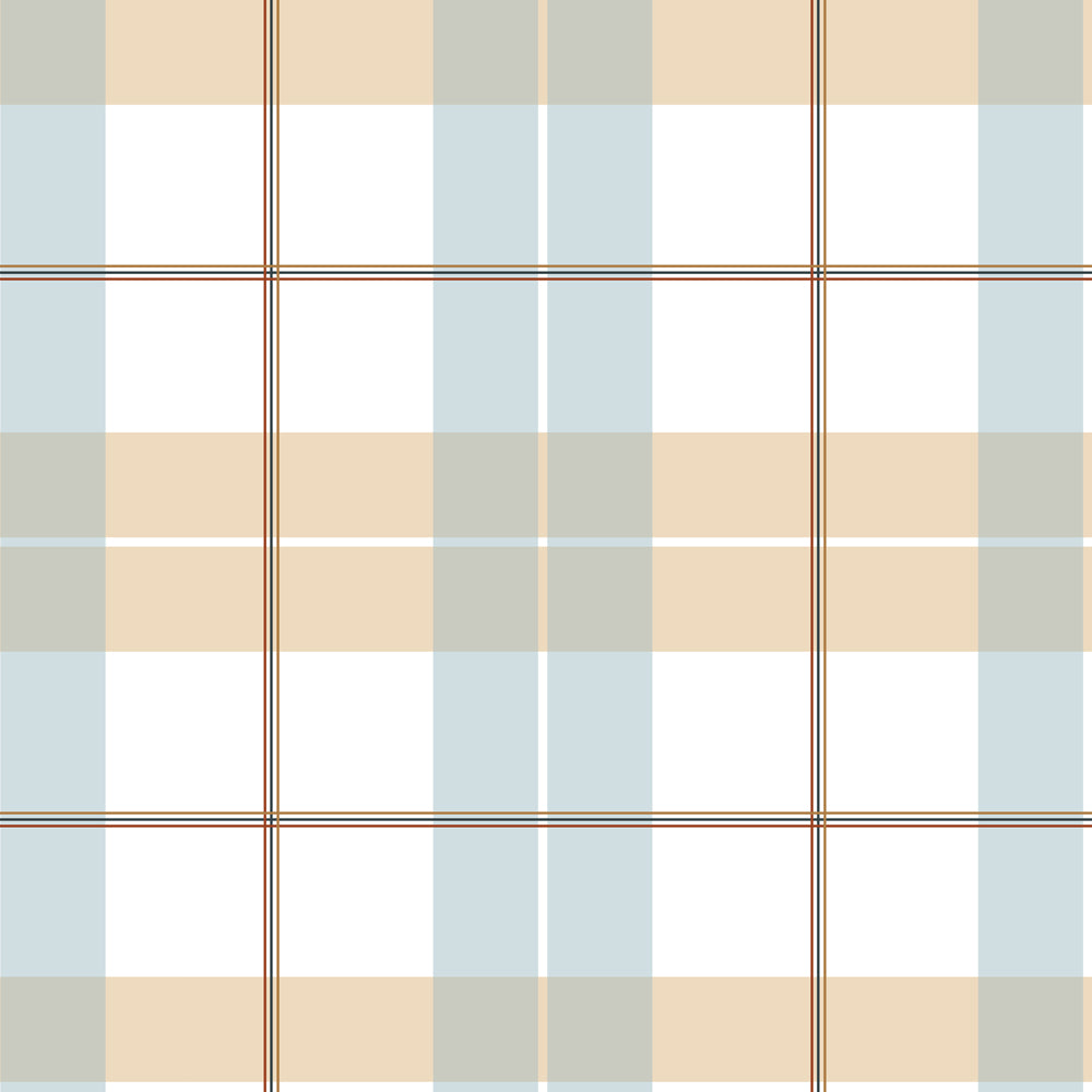 Dekornik Tapete Karo ma x i beige blue red Streifen 100 x 280