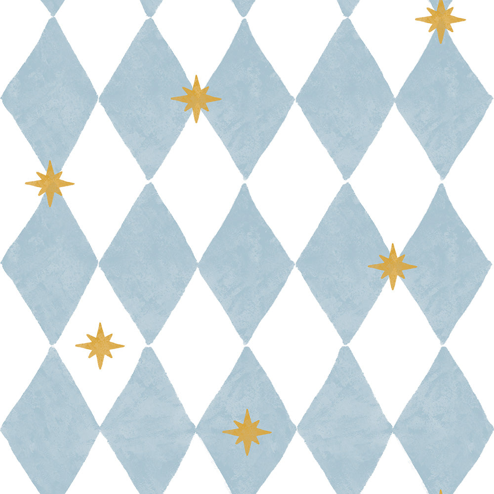 Dekornik Tapete French diamonds with stars Streifen 50 x 280