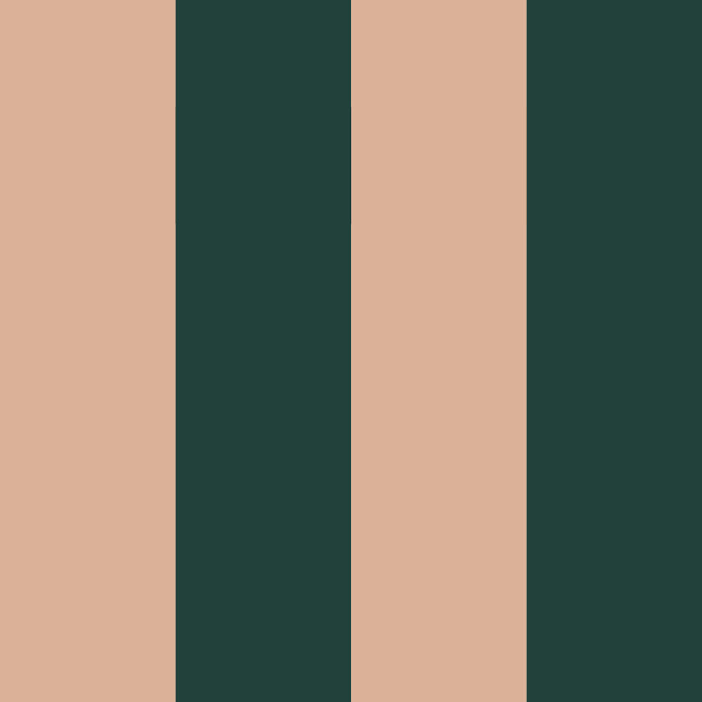 Dekornik Tapete Wide stripes royal green and pink Streifen 50 x 280