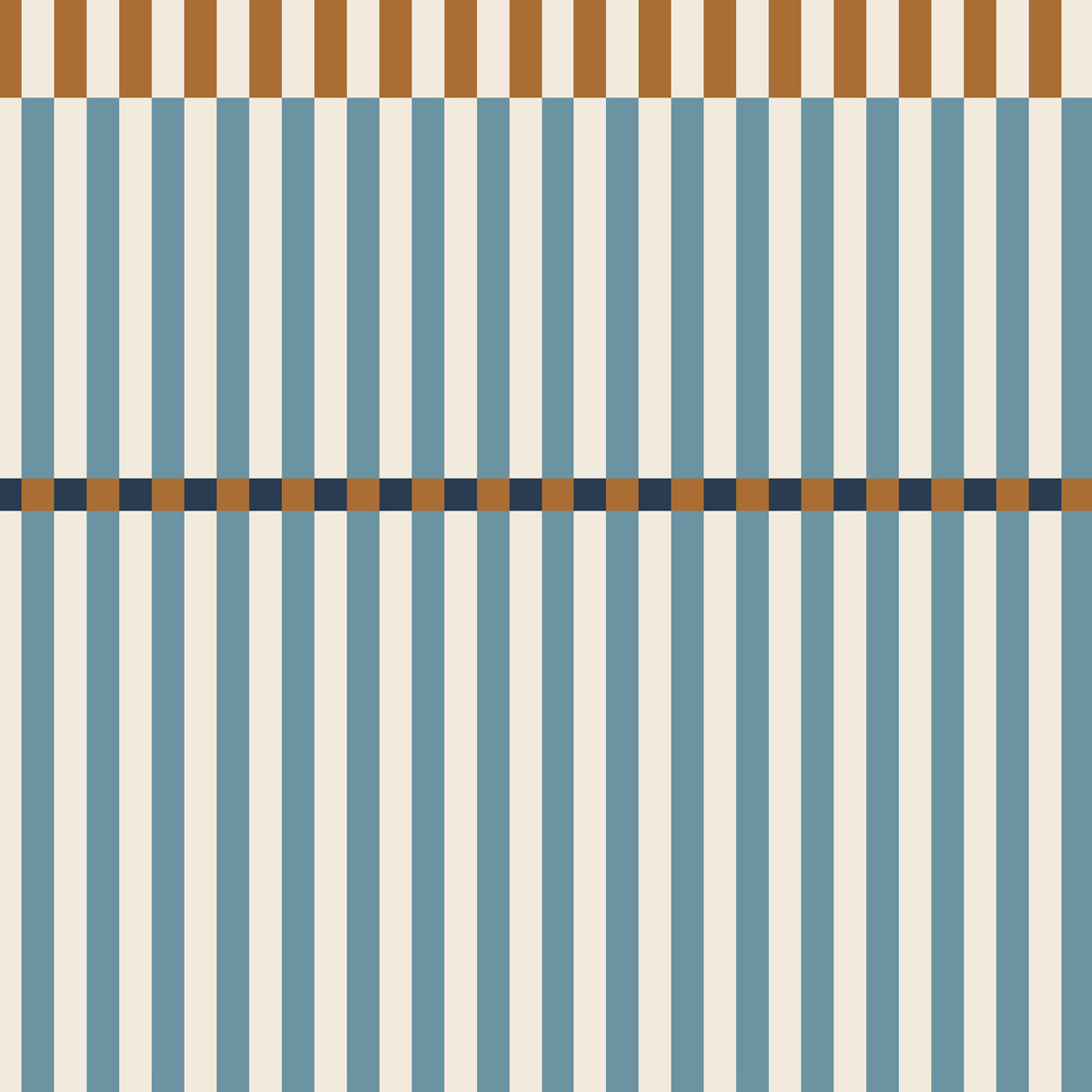 Dekornik Tapete Streifen happy blue and honey Streifen 50 x 280