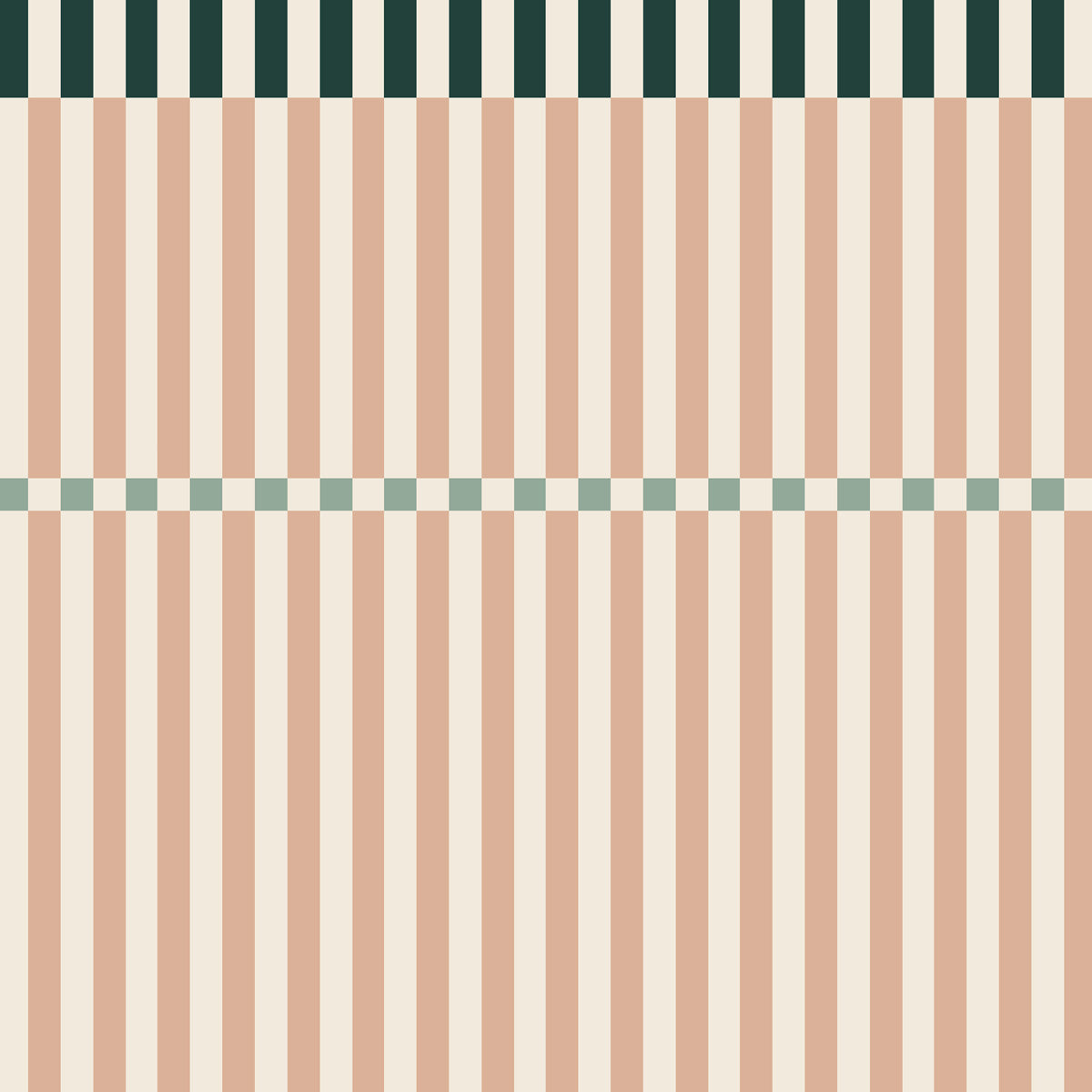 Dekornik Tapete Streifen happy cherry pink and green Streifen 50 x 280