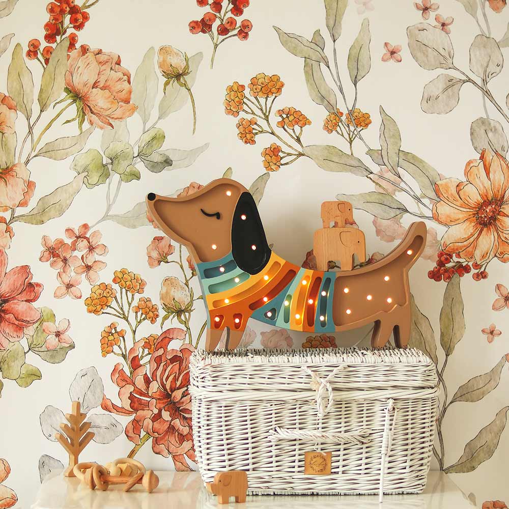 Dekornik Tapete Autumn Meadow Weiss Streifen 100 x 280