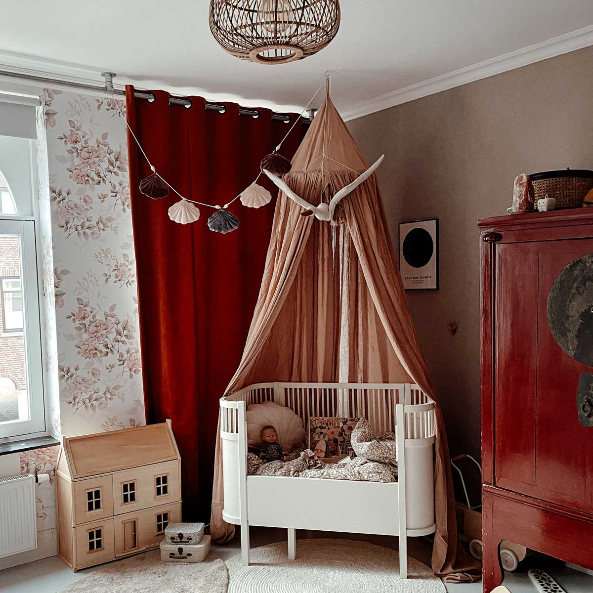 Dekornik Tapete Vintage Rose Pattern Streifen 100 x 280