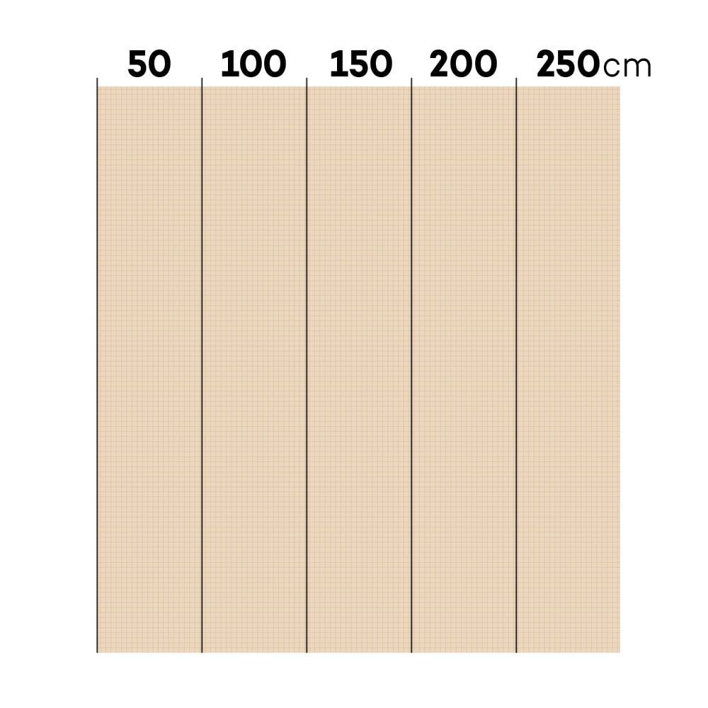 Dekornik Tapete Simple check pattern small ivory Streifen 50 x 280