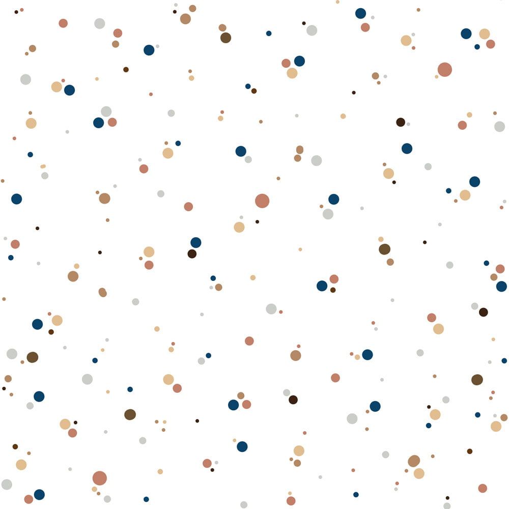 Dekornik Tapete Simple dots minimini cinnamon blue Streifen 50 x 280