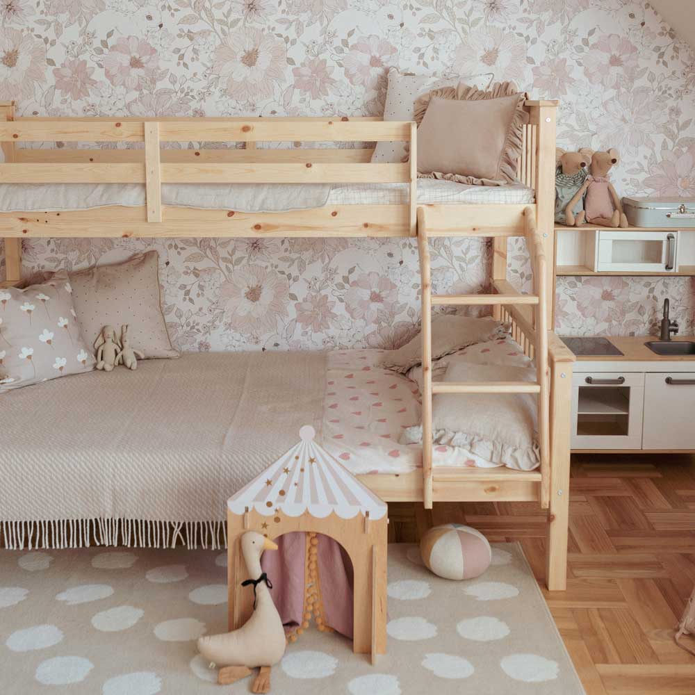 Dekornik wallpaper Hide and Seek rabbit stripes 100 x 280