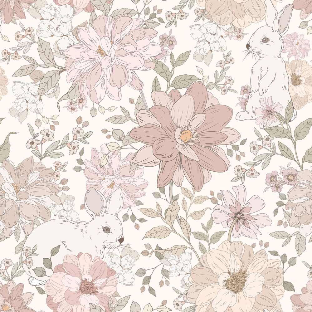 Dekornik wallpaper Hide and Seek rabbit stripes 100 x 280