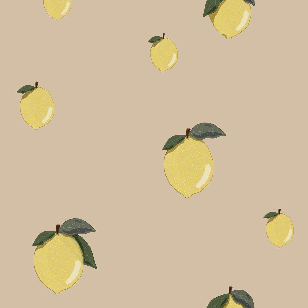 Dekornik Tapete Little Lemons Beige Streifen 50 x 280
