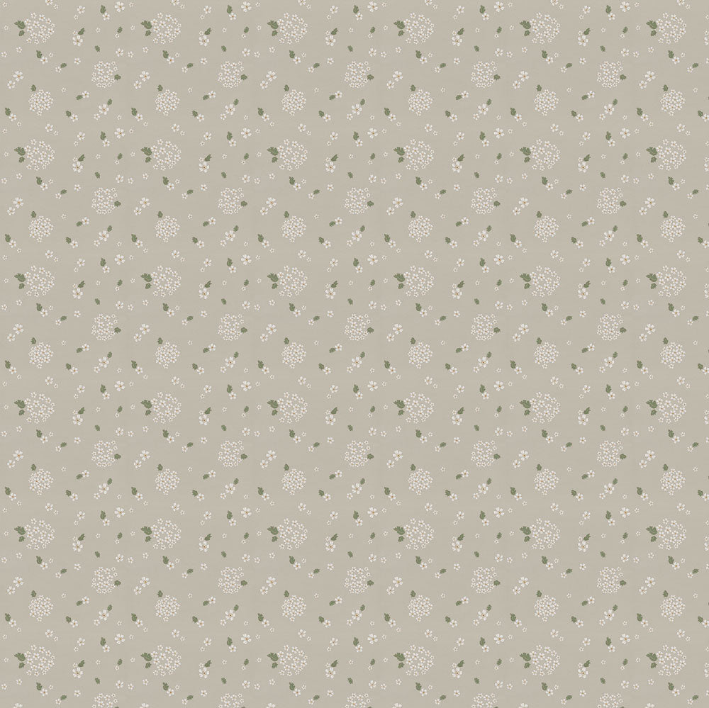 Dekornik papier peint blanc bouquets rayures 50 x 280