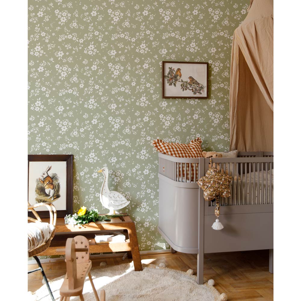Dekornik papier peint Lace Meadow vert rayures 50 x 280