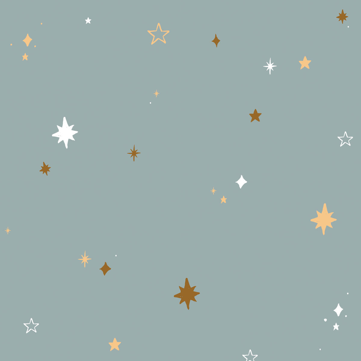 Dekornik Tapete Herzen Night Sky Blau Streifen 50 x 280
