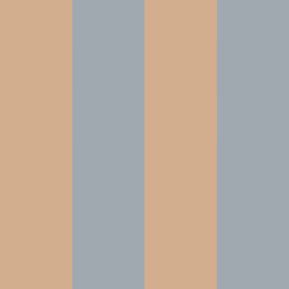 Dekornik Tapete Streifen blue beige Streifen 50 x 280