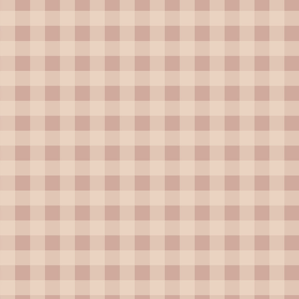 Carta da parati Dekornik plaid minimini rosa crema a righe 50 x 280