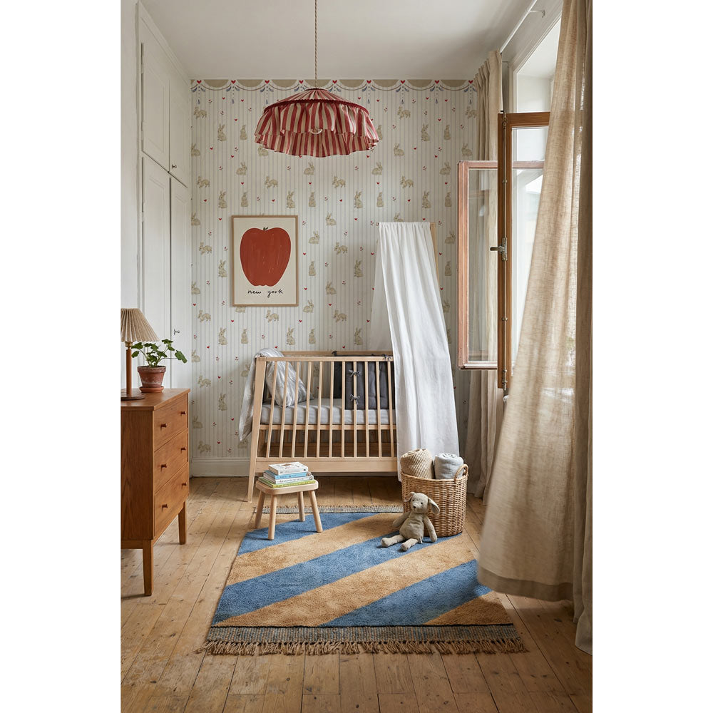 Dekornik Tapete Hasen hearts with ornament Streifen 50 x 280
