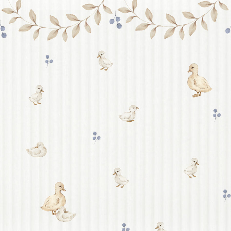 Dekornik Tapete Ducklings with ornaments Streifen 50 x 280