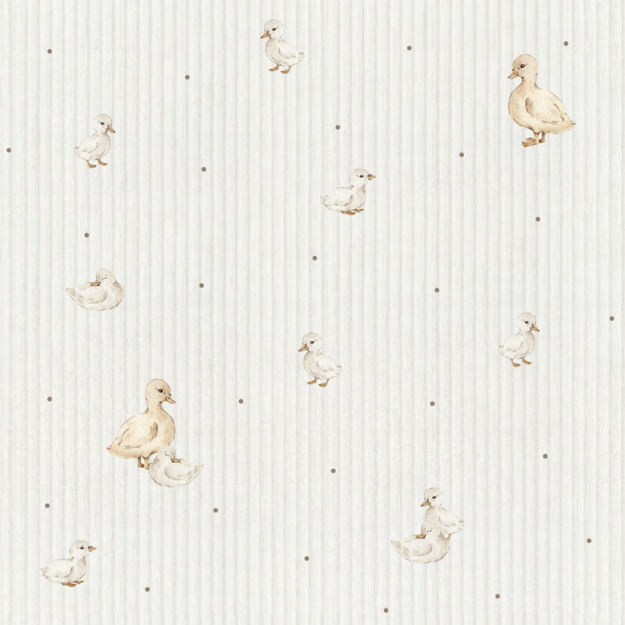 Dekornik Tapete Ducklings cute Streifen 50 x 280