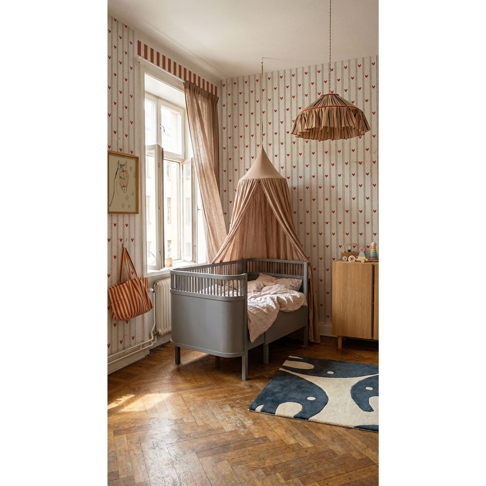 Dekornik Tapete Herzen and stripes morning Streifen 50 x 280