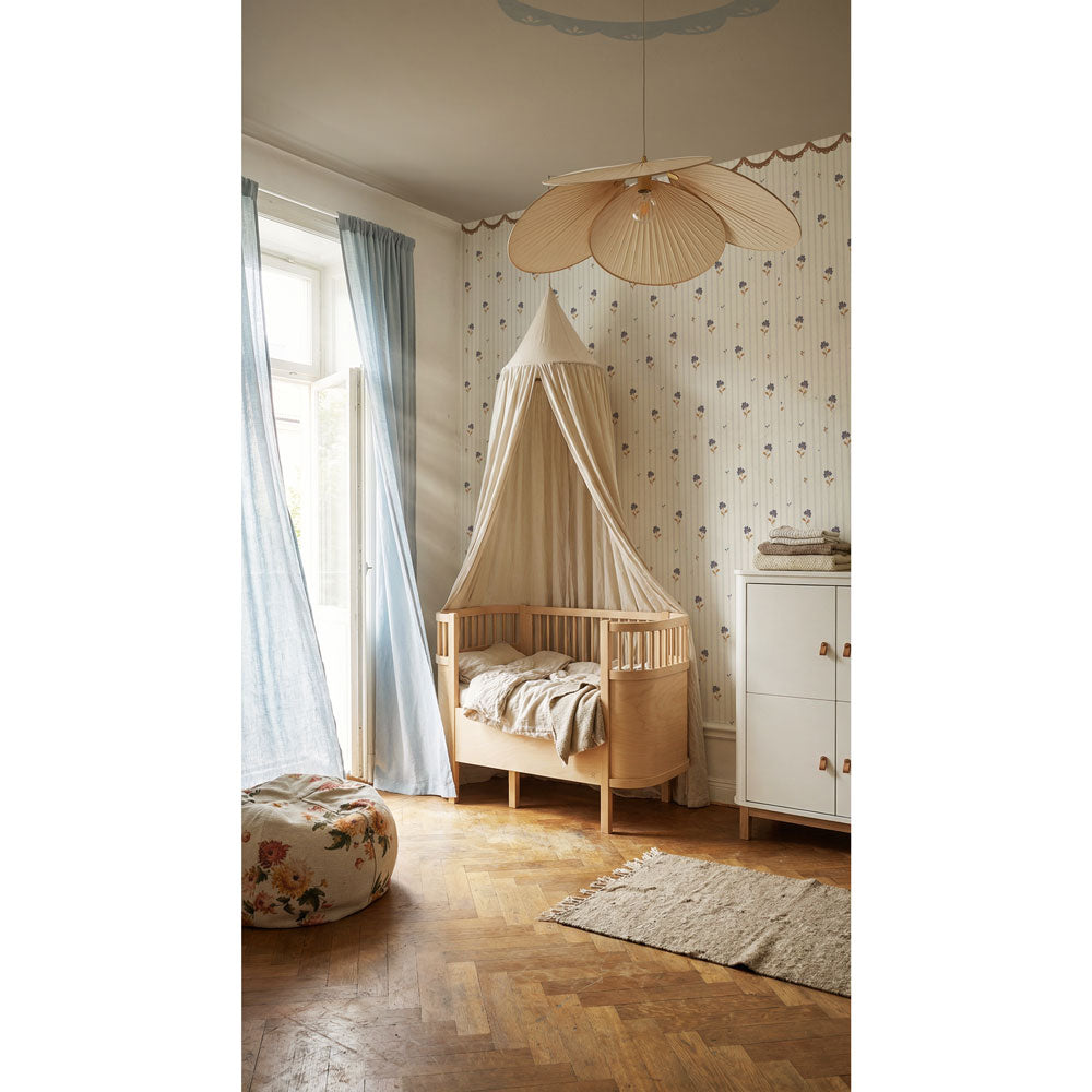 Dekornik Tapete Delicate retro flowers with ornament Streifen 50 x 280