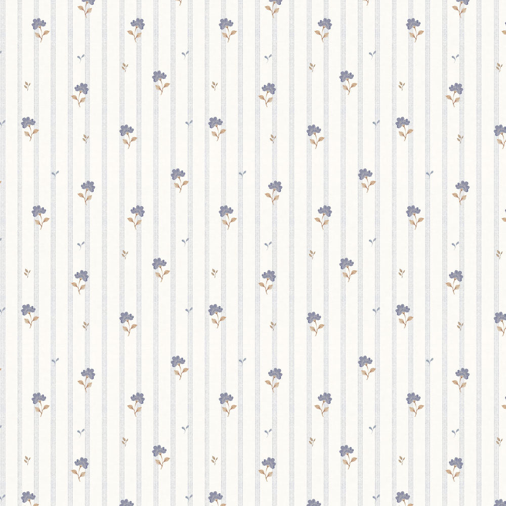 Dekornik Tapete Delicate retro flowers Streifen 50 x 280