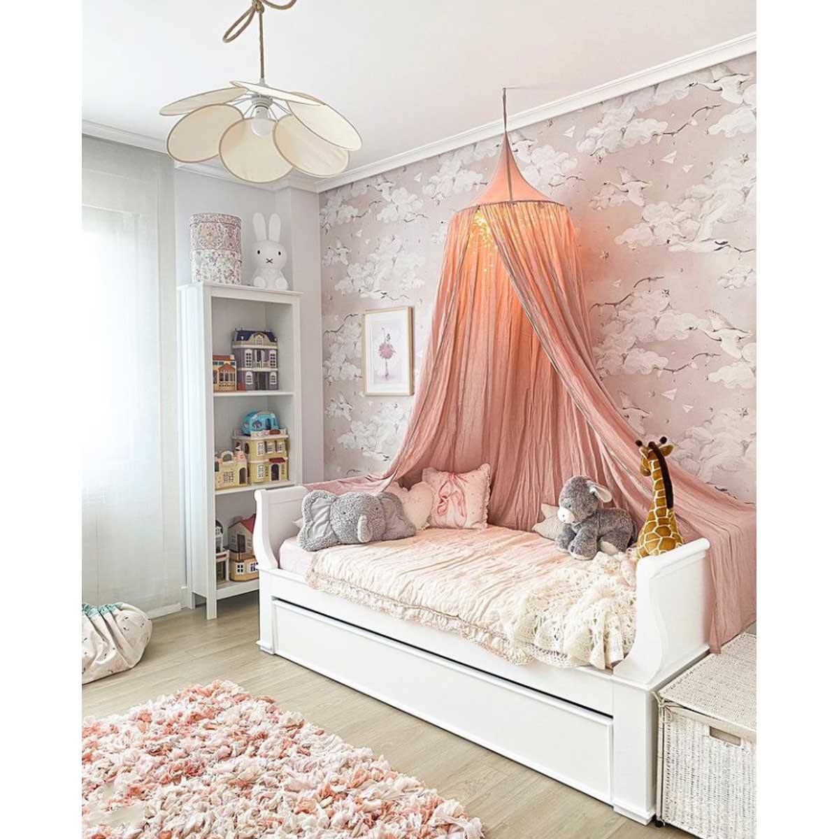 Dekornik papier peint Magic cygnes rose rayures 100 x 280