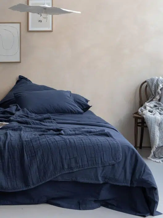 Oona Bettdeckenbezug Dark Blue
