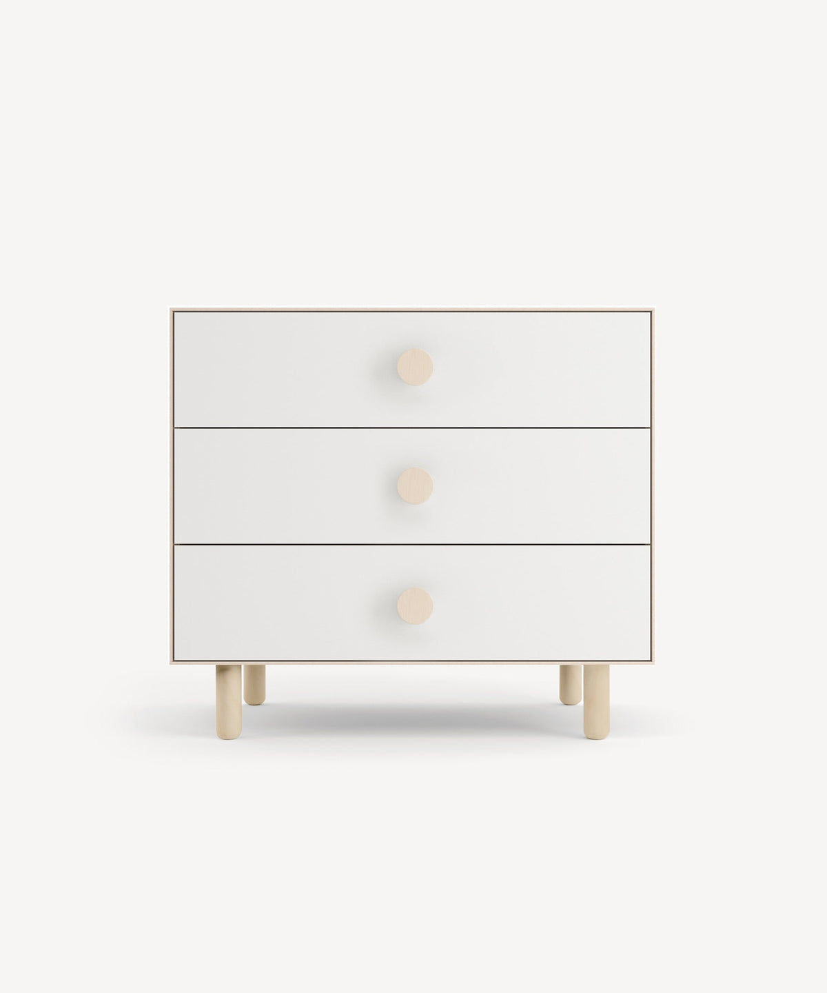 Oeuf NYC Dot Kommode mit 3 Schubladen, Birke