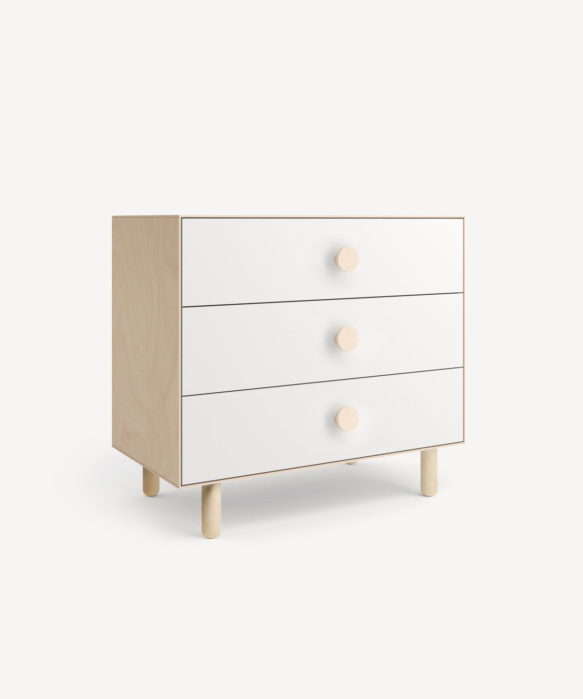 Oeuf NYC Dot Kommode mit 3 Schubladen, Birke