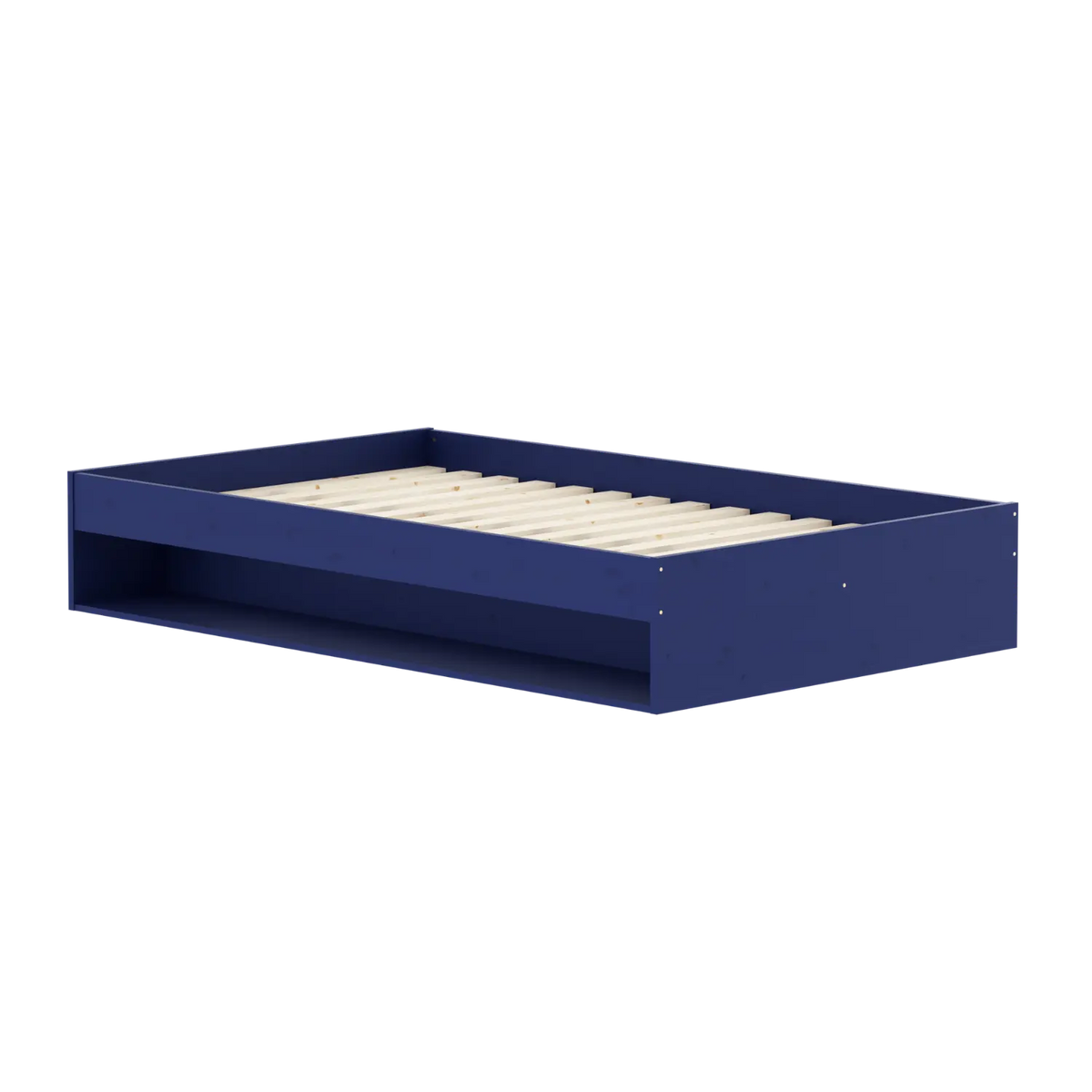 Flexa Grow_sapphire_blue Doppelbett mit Regal 120 x 200 cm Sapphire Blue