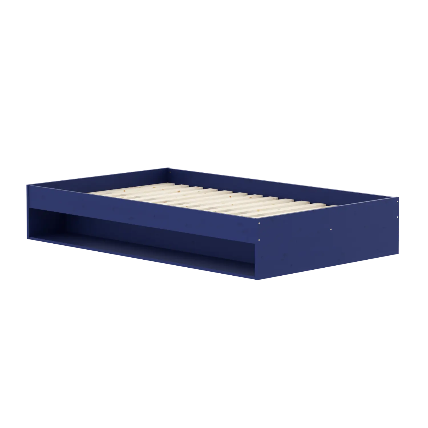 Flexa Grow_sapphire_blue Doppelbett mit Regal 120 x 200 cm Sapphire Blue