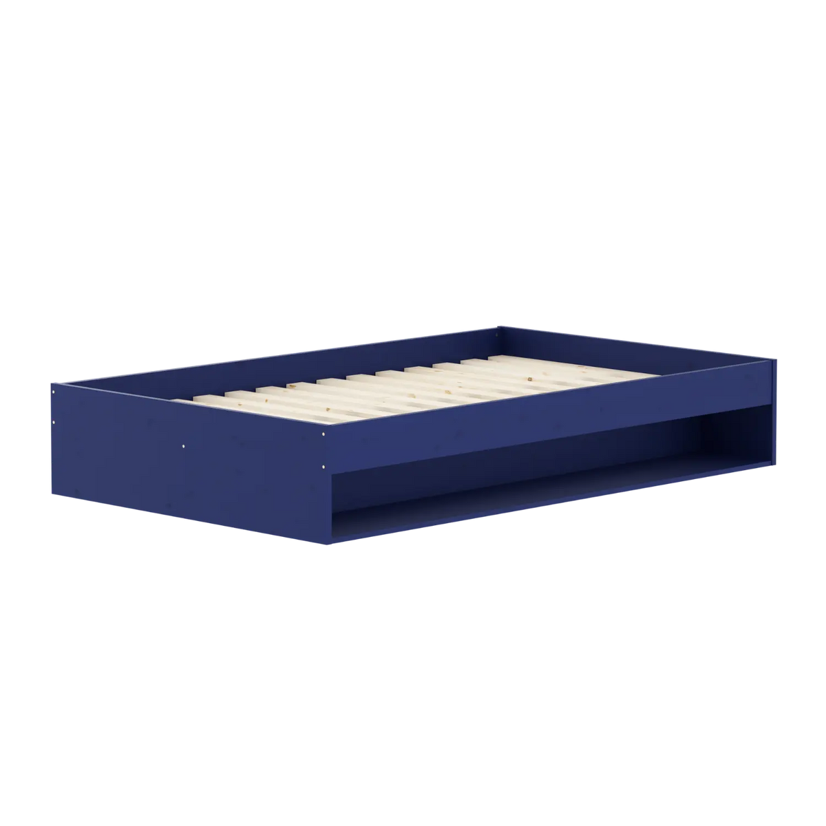 Flexa Grow_sapphire_blue Doppelbett mit Regal 120 x 200 cm Sapphire Blue