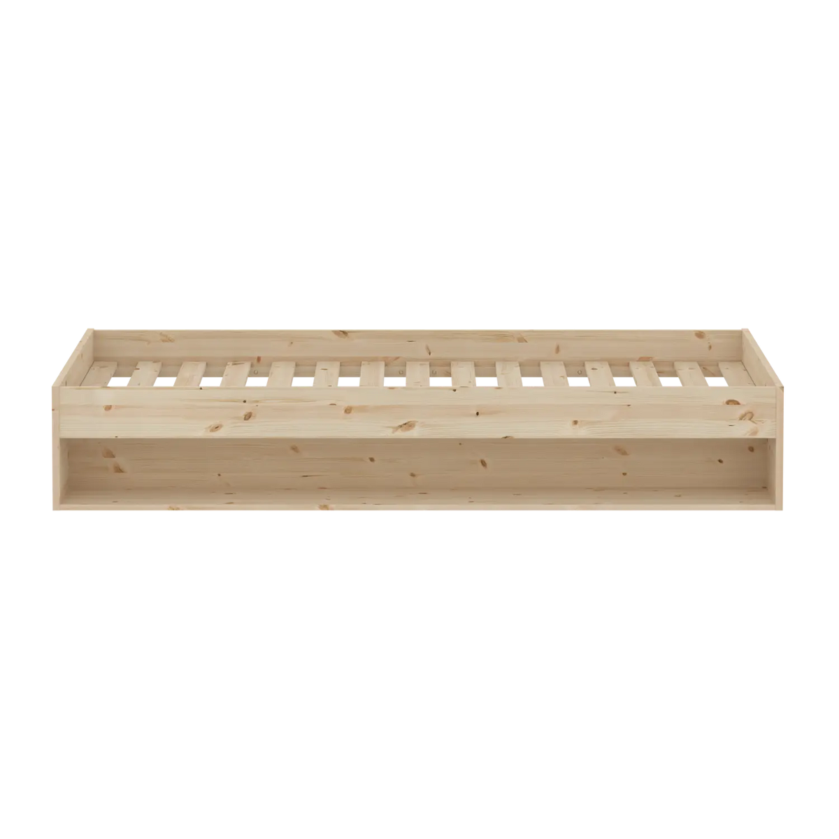 Flexa Grow Doppelbett mit Regal 120 x 200 cm Natur