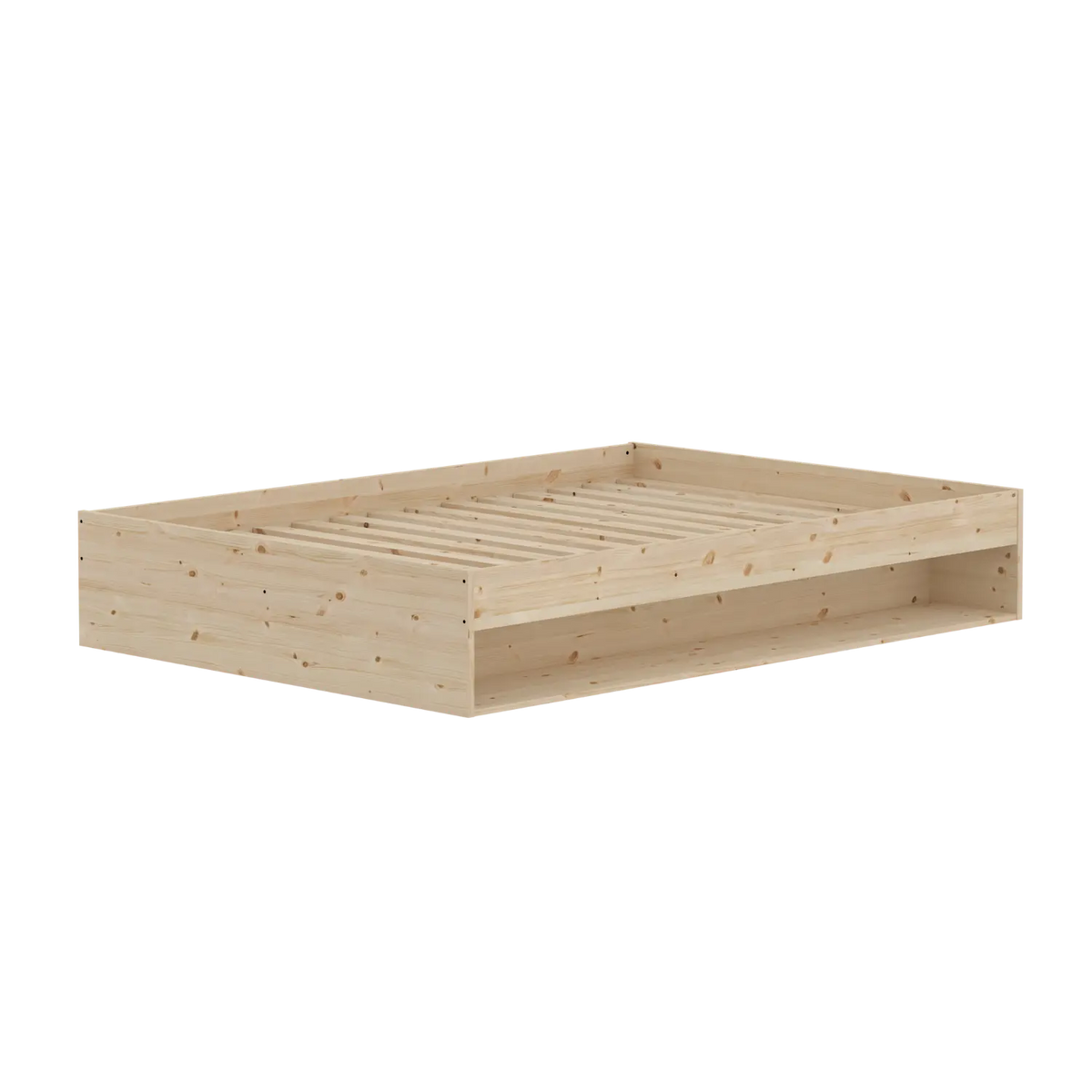 Flexa Grow Doppelbett mit Regal 140 x 200 cm Natur