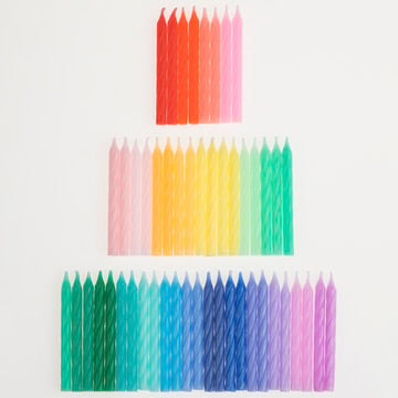 Meri Meri rainbow mini candles