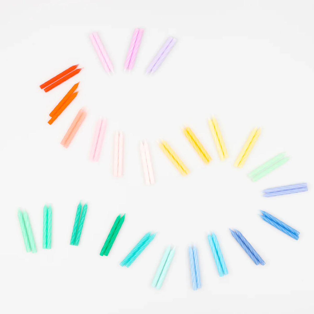 Meri Meri rainbow mini candles